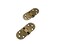 QCAA Solid Brass Table Folding Flip Top Hinge 234 x 1316 Antique Brass 2 Pack Made in Taiwan