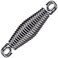 SELEWARE Heavy Duty Heavy Bag Spring for Punching Bag up to 150 lbs Eliminates Ceiling Vibration During Boxing Workouts Closed Ring Conical Shape