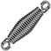 SELEWARE Heavy Duty Heavy Bag Spring for Punching Bag up to 150 lbs Eliminates Ceiling Vibration During Boxing Workouts Closed Ring Conical Shape