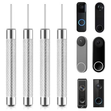 Abeillo 4Pack Doorbell Camera Release Pin Release Key Security Removal Tool Replacement Compatible with Nest and Eufy Video Google Nest Doorbell Release Key Tool
