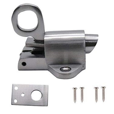 Luomorgo Stainless Steel Latch Lock Pull Ring Spring Bounce Door Bolt for Home Window Gate Security