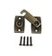 QCAA Solid Brass Shutter BarDoor Latch 78 x 2332 Antique Brass 1 Pack Made in Taiwan