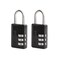 Master Lock Black Combination Padlock Indoor Gym Locker Lock with Customizable 3Digit Code for Luggage Backpacks Cabinets 2 pk 647EC2
