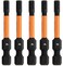 Hex 4mm Impact Driver Bit Railer Allen Wrench Drill Hex Bits 14 Quick Release S2 Steel 2 inch 4mm Hex Bits 5 Pack