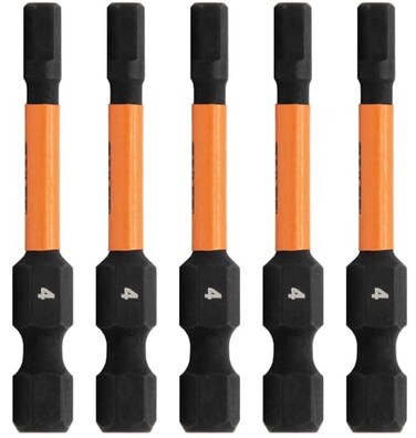 Hex 4mm Impact Driver Bit Railer Allen Wrench Drill Hex Bits 14 Quick Release S2 Steel 2 inch 4mm Hex Bits 5 Pack