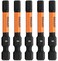 Hex 5mm Impact Driver Bit Railer Allen Wrench Drill Hex Bits 14 Quick Release S2 Steel 2 inch 5mm Hex Bits 5 Pack