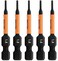 Hex 15mm Impact Driver Bit Railer Allen Wrench Drill Hex Bits 14 Quick Release S2 Steel 2 inch 15mm Hex Bits 5 Pack