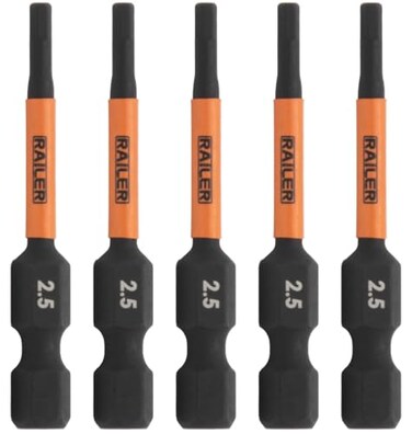 Hex 25mm Impact Driver Bit Railer Allen Wrench Drill Hex Bits 14 Quick Release S2 Steel 2 inch 25mm Hex Bits 5 Pack