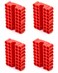 QWORK Screw Bit Holder Storage Box 4 Pack 33 Hole Hex Bit Holder Rack