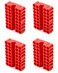 QWORK Screw Bit Holder Storage Box 4 Pack 33 Hole Hex Bit Holder Rack