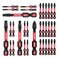 GEINXURN Impact Tough Phillips Square Torx 2 in Insert Driver Bits 35Pack Bulk T20T25PH2SQ2 Screwdriver Power Bits Set