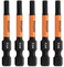 Hex 964 Impact Driver Bit Railer Allen Wrench Drill Hex Bits 14 Quick Release S2 Steel 2 inch 964 Hex Bits 5 Pack