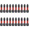 Teocpai 20PCS 25mm Phillips Screwdriver Bits PH2 Magnetic Screwdriver Bit AntiSlip Phillips 2 Impact Driver Bits 14 Inch Hex Shank TS2 Screw Driver Bits