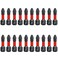 Teocpai 20PCS 25mm Phillips Screwdriver Bits PH2 Magnetic Screwdriver Bit AntiSlip Phillips 2 Impact Driver Bits 14 Inch Hex Shank TS2 Screw Driver Bits