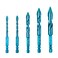 High Strength Eccentric Twist Drill Bit Set 5PCS Dry Eccentric Drill Bits Masonry Drill Bits Set for Concrete Stone Marble Tile Wood 14 14 516 38 12