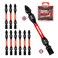 Geinxurn 10Pcs SL14PH2 Impact Double End Screwdriver Bit Set 256 in 2 PhillipsPower Driver Bits Magnetic S2 Steel Two Sides Screwdriver Bits Set with Storage MBox