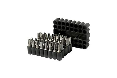 ARES 7000933Piece Security Bit Set with Magnetic Extension Bit Holder Includes Tamper Resistant SAE Hex Metric Hex and Star Bits Anti Tamper Bit Set Features Torq Spanner and Triwing Bits