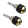 Teocpai 2Pcs 60mm Selflocking Drill Bit Holder 14 Inch Hex Shank Drill Bit Extension Holder Quick Release Chuck Adapter Connector Power Drill Tool