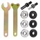 Mesee 6 in 1 Electric Drill Conversion Angle Grinder Adapter Connecting Rod Kit 6mm 10mm Arbor Mandrel Adapter with Spanner Variable Shaft Coupler Converter Tool