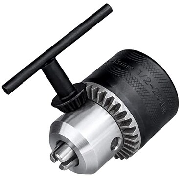 Yakamoz 12Inch Drill Chuck with Key 1513mm Drill Press Chuck Replacement 1220UNF Mount for Impact Driver Power Drill