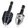LEONTOOL 2Pcs Drill Chuck Adapter 14 Inch Hex Shank Keyless Drill Chuck for Impact Driver 0336mm 068mm Quick Change Adapter Power Screwdriver Drill Adapter for Impact Drill Tool Attachment