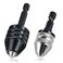 LEONTOOL 2Pcs Drill Chuck Adapter 14 Inch Hex Shank Keyless Drill Chuck for Impact Driver 0336mm 068mm Quick Change Adapter Power Screwdriver Drill Adapter for Impact Drill Tool Attachment