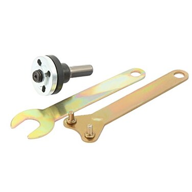 uxcell 3810mm Drill Angle Grinder Mandrel Adapter Disk Holder 2 Wrench Set 3 in 1