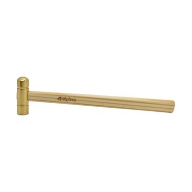 Big Horn 19257 Hammer with Hardwood Handle and Solid Brass Head 4 oz
