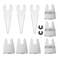9pcs Oscillating Scraper Blades for caulk adhesive sealant removal Universal Multi tool Quick Release 3pcs Rigid Scraper 3pcs Flexible Scraper 3pcs tapered scraper