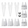 9pcs Oscillating Scraper Blades for caulk adhesive sealant removal Universal Multi tool Quick Release 3pcs Rigid Scraper 3pcs Flexible Scraper 3pcs tapered scraper