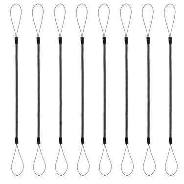 8 PCS Elastic Lanyard Tether Retractable Spring Straps Touch Pens Plastic Coil Spring Leash Stylus Lanyard Cord for Tethering Touch Pens to Touchscreen 8in