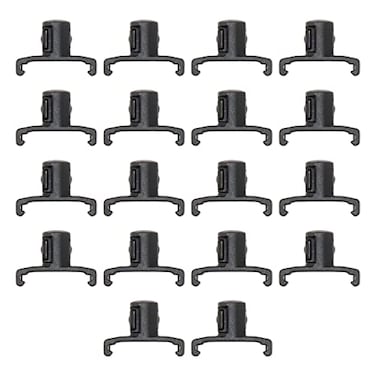 Ernst Manufacturing 38Inch DuraPro Twist Lock Socket Clips 15Pack Black 8441