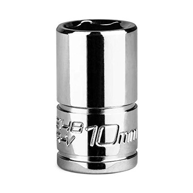 Capri Tools 10 mm Shallow Socket 14 Drive 6 Pt Metric