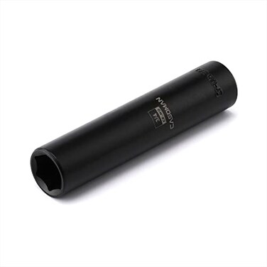 CASOMAN 12Inch Drive Extra Deep Socket 34 CRMO SAE 6Point Extra Long