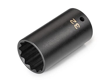 TEKTON 12 Inch Drive x 32 mm Deep 12Point Impact Socket SID23332