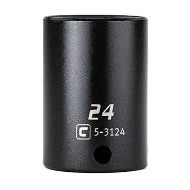 Capri Tools 38 in Drive 24 mm SemiDeep Impact Socket