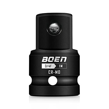 BOEN 34F to 1M Impact Socket Adapter CrMo SteelSocket Adapter Set for Impact Driver Conversions