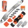 THINKWORK Caulking Tool Kit 4 in 1 Caulk Remover Tool Stainless Steel Caulk Tool for Kitchen Bathroom Window Sink Tile Joint Silver