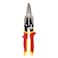 HURRICANE 10 Inch Aviation Tin Snips Premium CRMO Blade Straight Cut Metal Shears HighLeverage for Sheet Metal HVAC Gutter and DIY Projects with Safety Lock Comfort Grip Handle