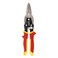 HURRICANE 10 Inch Aviation Tin Snips Premium CRMO Blade Straight Cut Metal Shears HighLeverage for Sheet Metal HVAC Gutter and DIY Projects with Safety Lock Comfort Grip Handle