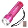 EverBrite Small Flashlight Compact LED Flash Light with 3 Modes 3 AAA Batteries Included WaterResistant Mini Flashlight for HomeEmergencies and Camping Pink 1 Pack