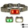 EverBrite Rechargeable Headlamp 350 Lumens Red Green White Light Tail Light 7 Modes with Memory Function Stepless Dimming 30 Adjustable Head Lamp for Trail Running Camping Hunting