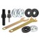 Yakamoz Electric Drill Angle Grinder Connecting Rod Set 6mm and 10mm Drill Arbor Mandrel Adaptor with 3 Set Replacement Grinder Flange Nuts and Spanner Wrench Conversion Tool For Cutting Disc