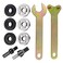 Eyech Drill Angle Grinder Adapter 6mm 10mm Arbor Mandrel Adaptor with 2 Spanner Wrench and 3 Set Flange Nut Parts Set Electric Drill Conversion Angle Grinder Connecting Rod Kit