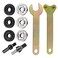 Eyech Drill Angle Grinder Adapter 6mm 10mm Arbor Mandrel Adaptor with 2 Spanner Wrench and 3 Set Flange Nut Parts Set Electric Drill Conversion Angle Grinder Connecting Rod Kit