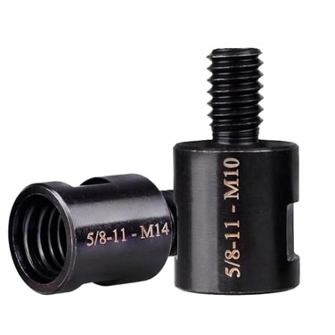 JUNLIXN 2Pcs 5811 Female to M14M10 Male Angle Grinder Converter Angle Grinder Shaft Adapter Interface Connector Thread Adapter Drill Bit Connecting Tool