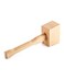 QWORK Wooden Mallet 95 Manual Ice Hammer Mallet Beech Solid Carpenter Wood Hammer Woodworking Hand Tool