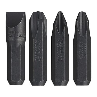 VESSEL C51MIXP4 INSERT BIT 516 Hex 4PC Set for Manual Impact Driver Pack of 4