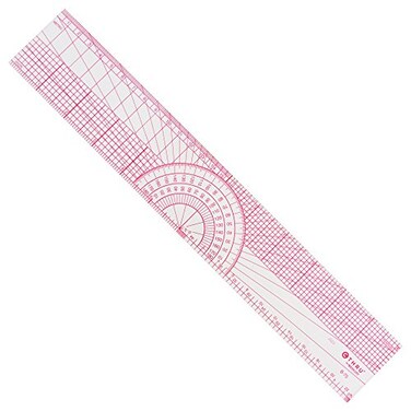Westcott Beveled Protractor Ruler 12 Transparent B75