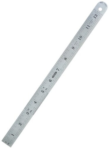 General Tools 1201ME 12Inch Flex Precision Stainless Steel Ruler